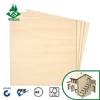 Plywood beithe air a ghearradh le laser
